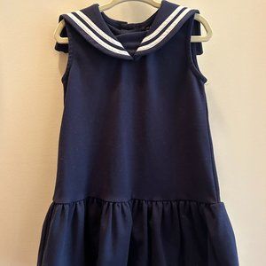 Ralph Lauren Girls Navy Sailor Dress Size 24M